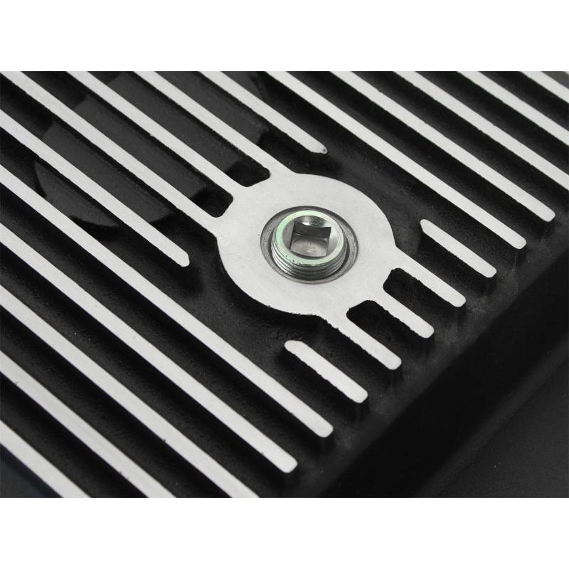 aFe Power Transmission Pan Black Machined 11-14 Ford 6R140 Trucks V8 6.7L (td)-SR1 Performance
