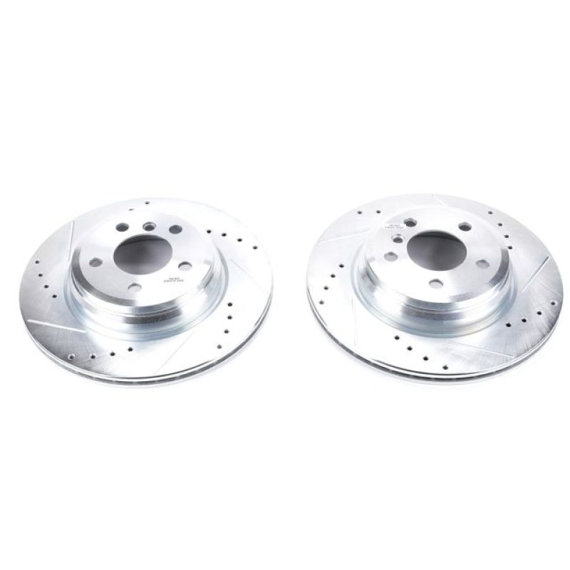 Power Stop 2016 BMW 328i Rear Evolution Drilled & Slotted Rotors - Pair-SR1 Performance