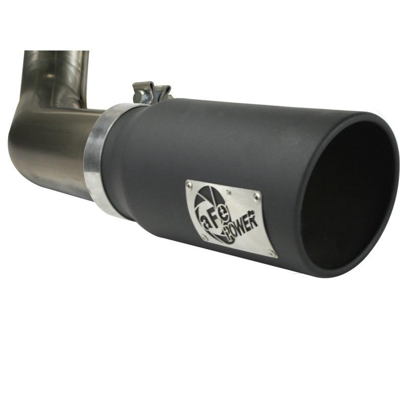 aFe MACHForce XP Exhaust Cat-Back SS-409 4in Black Tip 11-12 Ford F-150 EcoBoost V6-3.5L (tt)-SR1 Performance