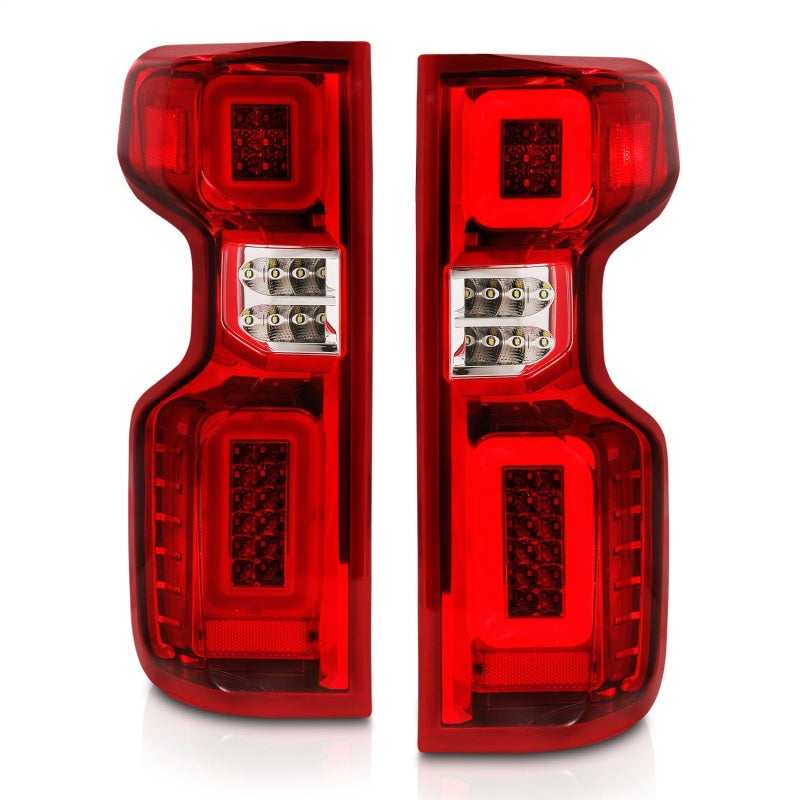 Anzo 19-21 Chevy Silverado Work Truck Full LED Tailights Chrome Housing Red Lens G2(w/C Light Bars)-SR1 Performance