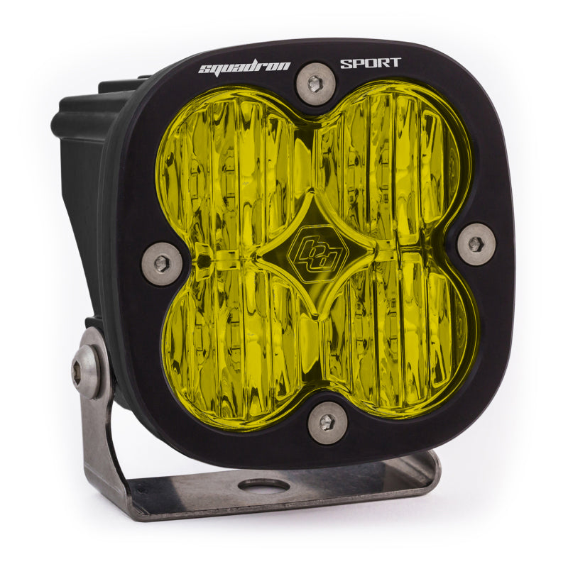 Baja Designs Squadron Sport Wide Cornering Black LED Light Pod Pattern - Amber-SR1 Performance