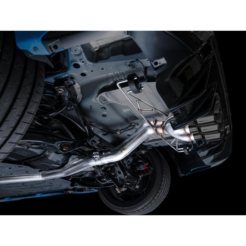 AWE Tuning 2023 Honda Civic Type R FL5 Track Edition Exhaust w/ Triple Diamond Black Tips-SR1 Performance