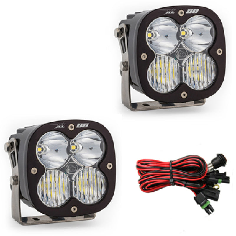 Baja Designs XL80 Series Driving Combo Pattern Pair LED Light Pods-SR1 Performance