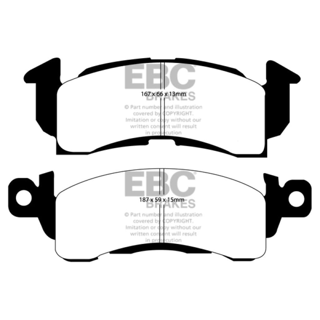 EBC Greenstuff 6000 Series Front Brake Pads for Chevy Astro Van 1985-1990