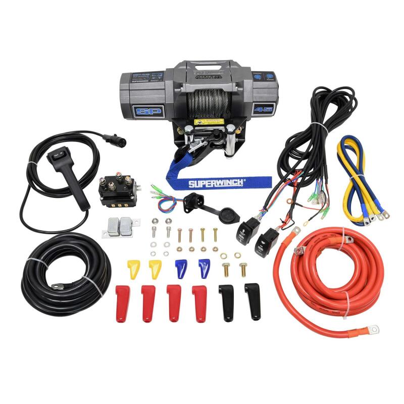 Superwinch 4500 LBS 12V DC 15/64in x 40ft Steel Rope Roller Fairlead SP 45 Winch-SR1 Performance