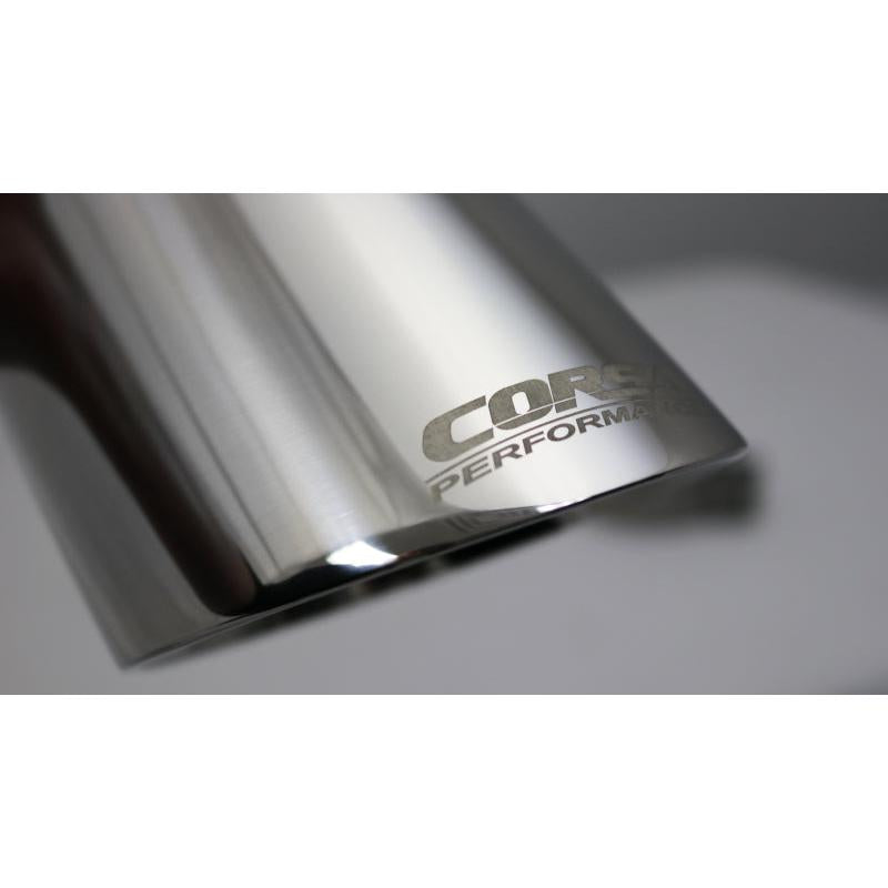 Corsa Single Universal 3.0in Inlet / 4in Outlet Polished Pro-Series Tip Kit-SR1 Performance