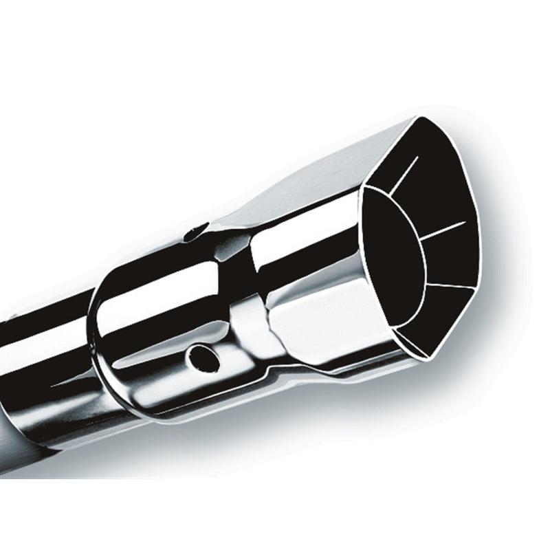 Borla Universal Polished Tip Single Square Angle-Cut Intercooled (inlet 2 1/4in. Outlet 2 1/2 x 2 3/-SR1 Performance