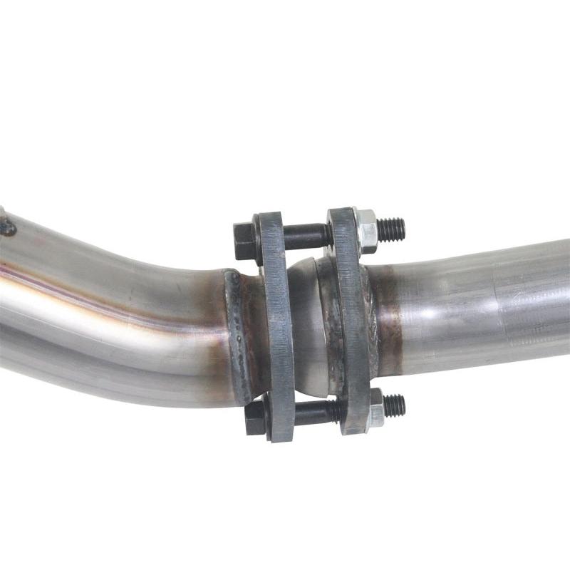 aFe Power Twisted Steel Loop Delete D/P & Y-Pipe SS 2in/2.5in 12-14 Jeep Wrangler (JK) V6 3.6L-SR1 Performance