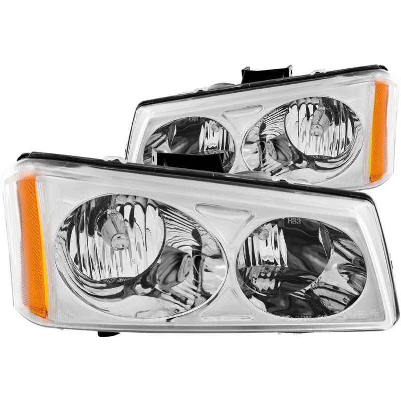ANZO 2003-2006 Chevrolet Silverado 1500 Crystal Headlights Chrome-SR1 Performance