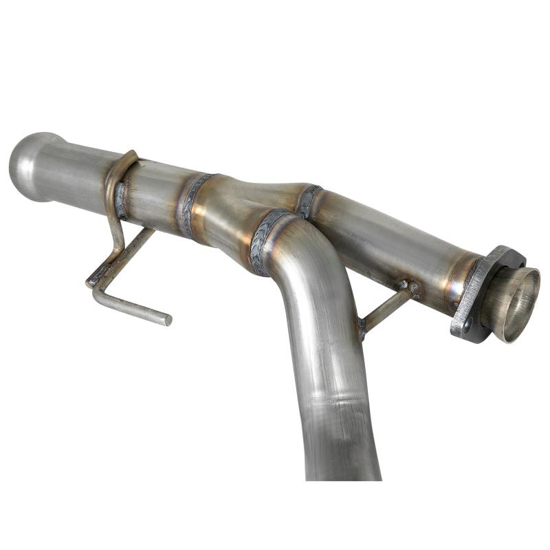 aFe POWER Twisted Steel Y-Pipe 2-1/4in 409 SS Exhaust System 2018 Jeep Wrangler (JL) V6-3.6L-SR1 Performance