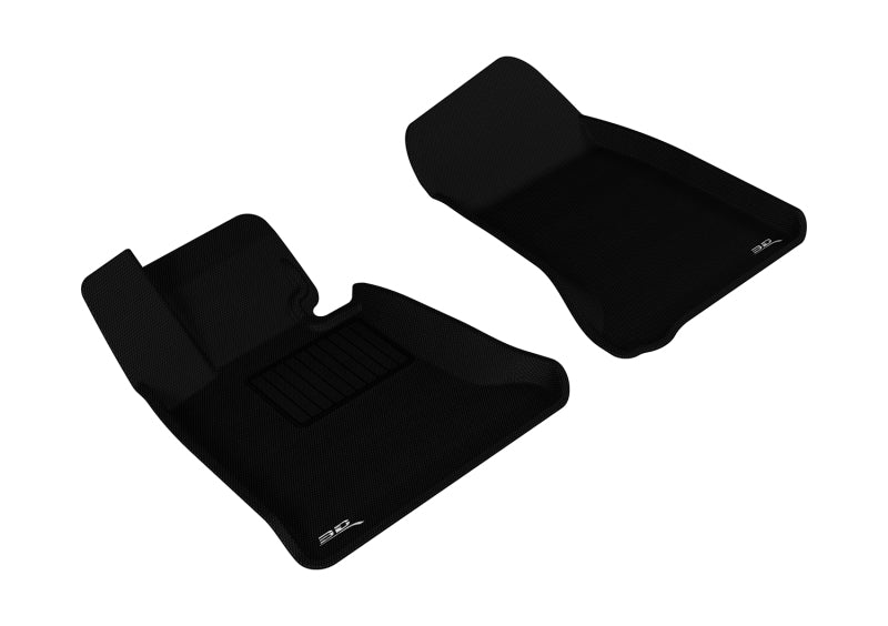 3D MAXpider 2004-2010 BMW 5 Series E60 Kagu 1st Row Floormat - Black-SR1 Performance
