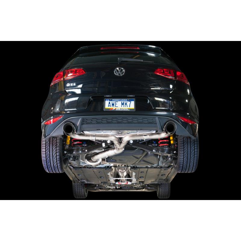 AWE Tuning VW MK7 GTI Touring Edition Exhaust - Chrome Silver Tips-SR1 Performance