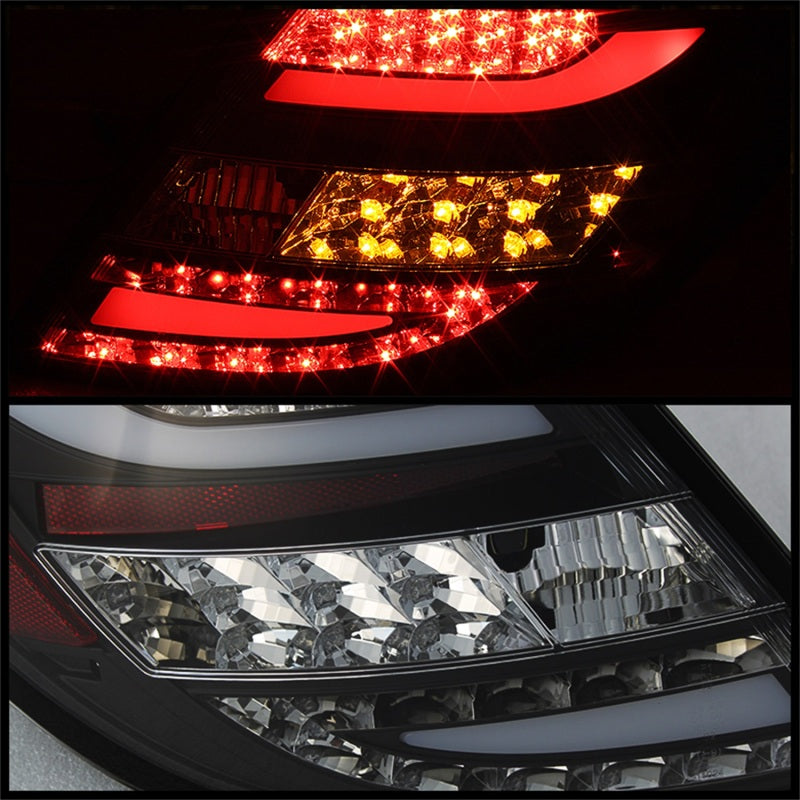 Spyder Mercedes Benz W204 C-Class 08-11 LED Tail Lights Incandescent only - Blk ALT-YD-MBZC08-LED-BK-SR1 Performance