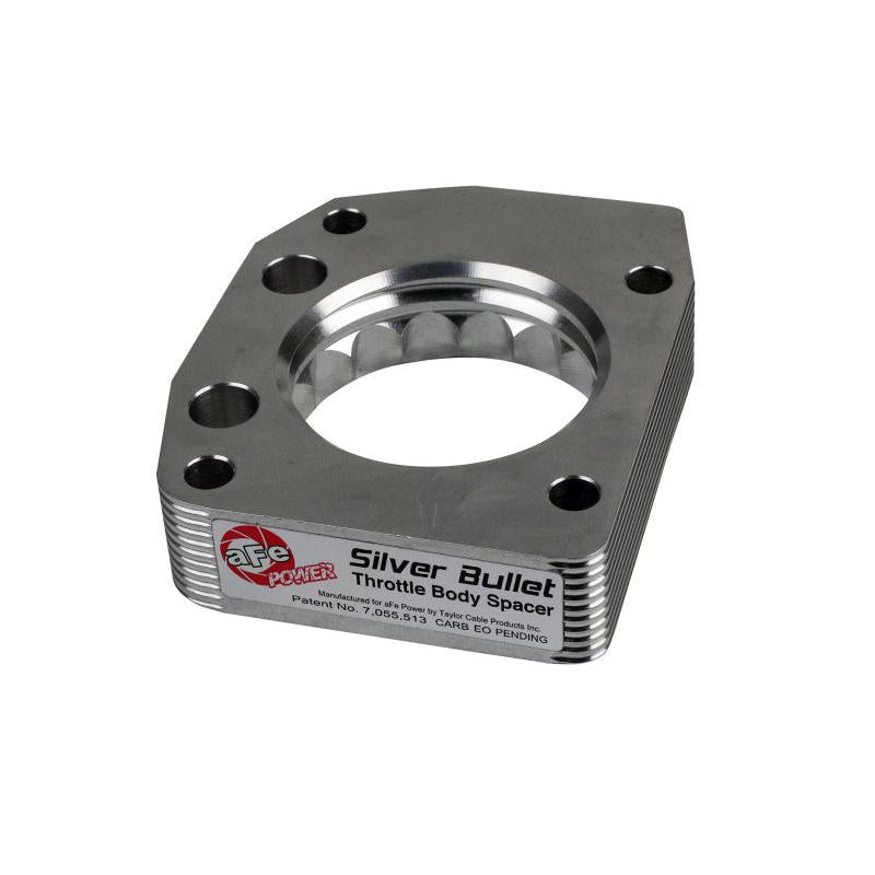 aFe 00-03 Honda S2000 L4 2.0L Silver Bullet Throttle Body Spacer - Silver-SR1 Performance