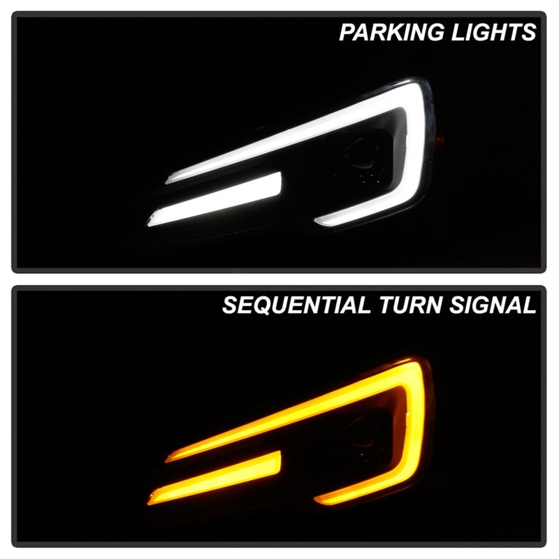 Spyder Subaru Impreza WRX 15-20 Halogen Model Projector Headlights - Black PRO-YD-SWRX15SI-SBSEQ-BK-SR1 Performance