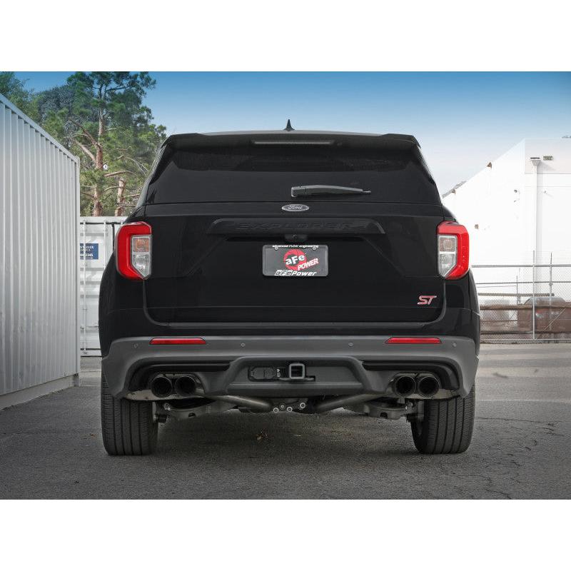 aFe MACH Force-Xp 2.5in. 304 SS C/B Exhaust 20-21 Ford Explorer V6-3.0L - Black Tip-SR1 Performance