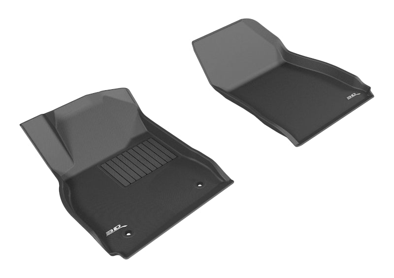 3D MAXpider 2013-2019 Cadillac XTS Kagu 1st Row Floormat - Black-SR1 Performance