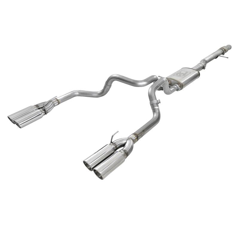 aFe Vulcan Series 4-3in 304SS Exhaust Cat-Back w/ Pol Tips 2019 GM Silverado/Sierra 1500 V8-6.2L-SR1 Performance