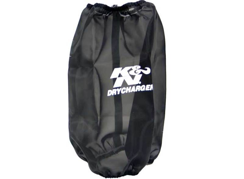 K&N 6.625in Base ID / 5.25in Top ID / 9.5in H Round Tapered Black DryCharger Air Filter Wrap-SR1 Performance