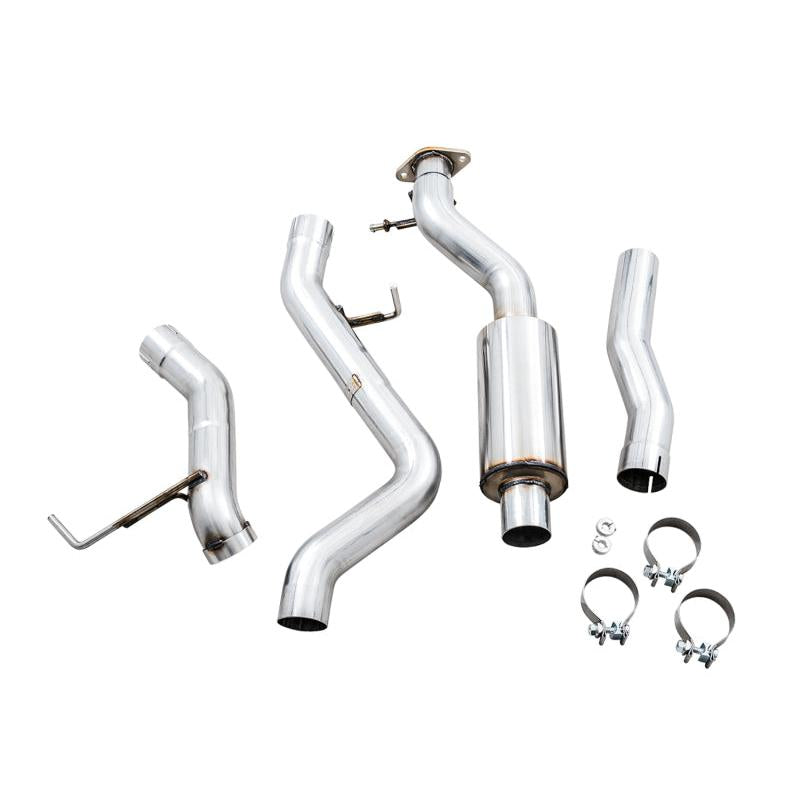 AWE Tuning 2021+ Ford Bronco 0FG Exhaust (No Tips) w/ Bash Guard-SR1 Performance