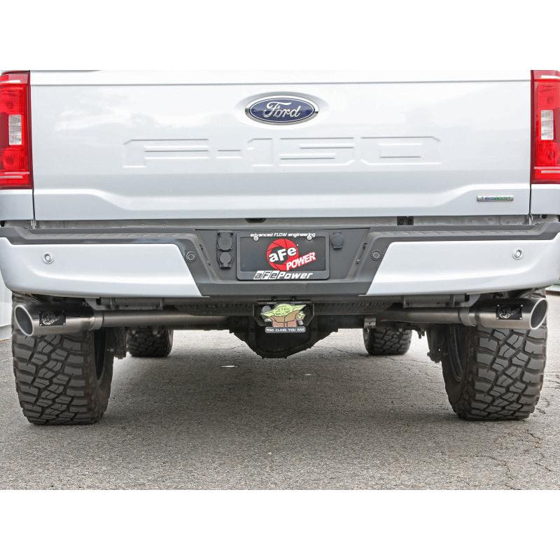 aFe Vulcan 3in 304 SS Cat-Back Exhaust 2021 Ford F-150 V6 2.7L/3.5L (tt)/V8 5.0L w/ Polished Tips-SR1 Performance