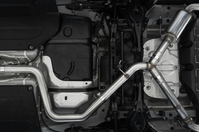 MBRP 22-23 Hyundai Elantra N 2.0L Turbo T304 5in OD CF Tips Dual Outlet 3in Cat Back Exhaust-SR1 Performance