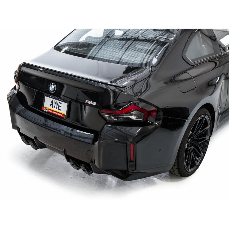 AWE Tuning 23-24 BMW G87 M2 Track Edition Exhaust - Diamond Black Tips-SR1 Performance