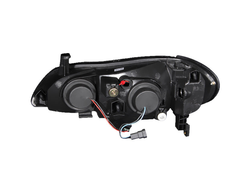 ANZO 2000-2004 Infiniti I30 Projector Headlights w/ Halo Black-SR1 Performance
