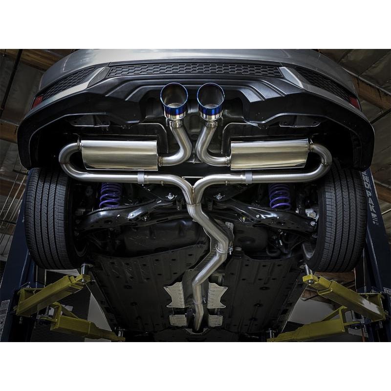 aFe Takeda 3in 304 SS Cat-Back Exhaust System w/ Blue Tips 2017 Honda Civic Si I4 1.5L (t)-SR1 Performance