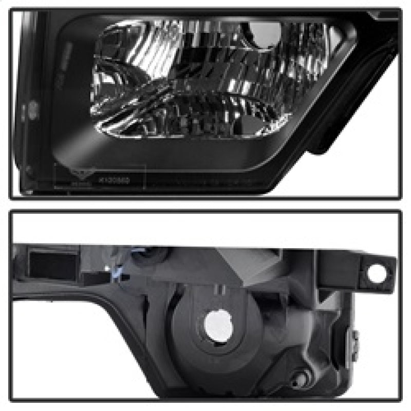 Xtune Ford F150 09-14 Projector Headlights Halogen Model Only LED Halo Black PRO-JH-FF15009-CFB-BK-SR1 Performance