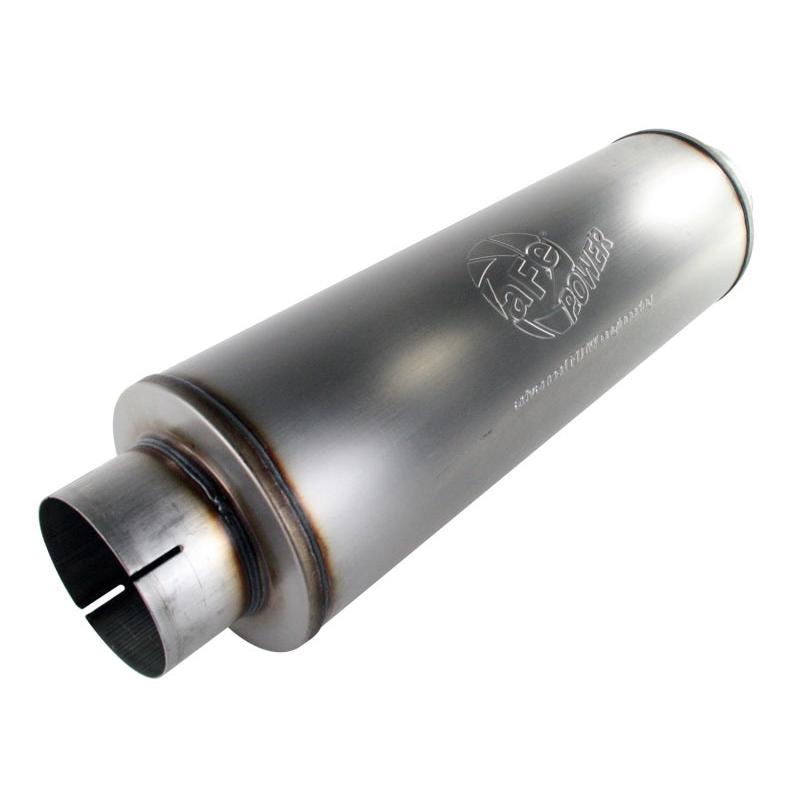 aFe MACHForce XP Exhausts Mufflers SS-409 EXH Muffler 5 ID In/Out 8 Dia-SR1 Performance