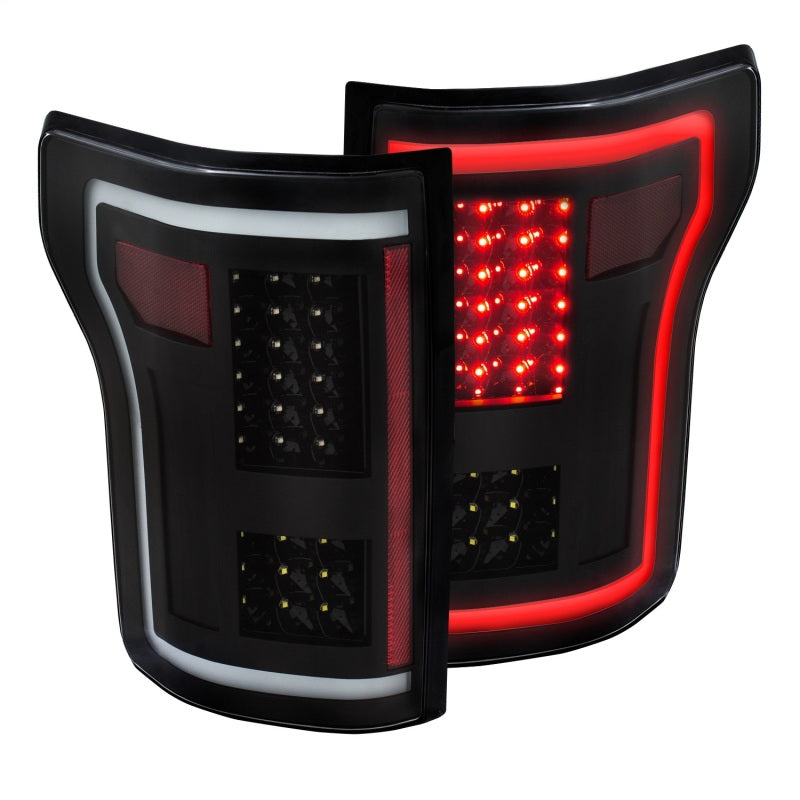 ANZO 2015-2017 Ford F-150 LED Taillights Black-SR1 Performance