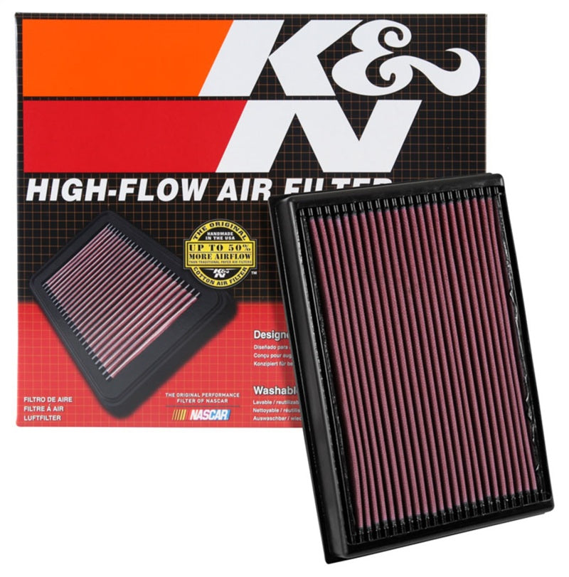 K&N 2016 Nissan Titan XD V8-5.0L Replacement Drop In Air Filter-SR1 Performance