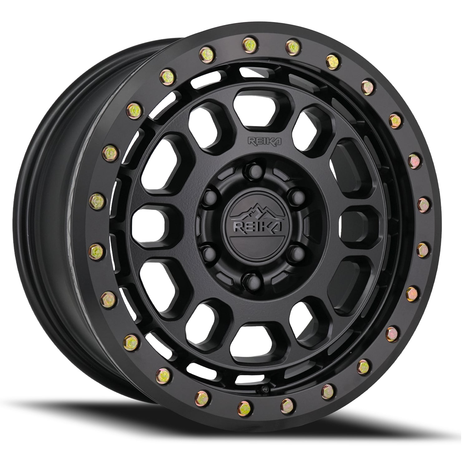 R B Rambler Beadlock Satin Black with Black E Coated Ring 17x8