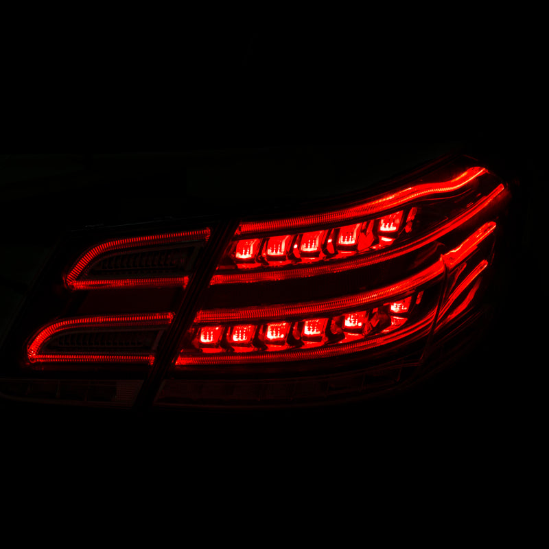 ANZO 2010-2013 Mercedes Benz E Class W212 LED Taillights Red/Clear-SR1 Performance