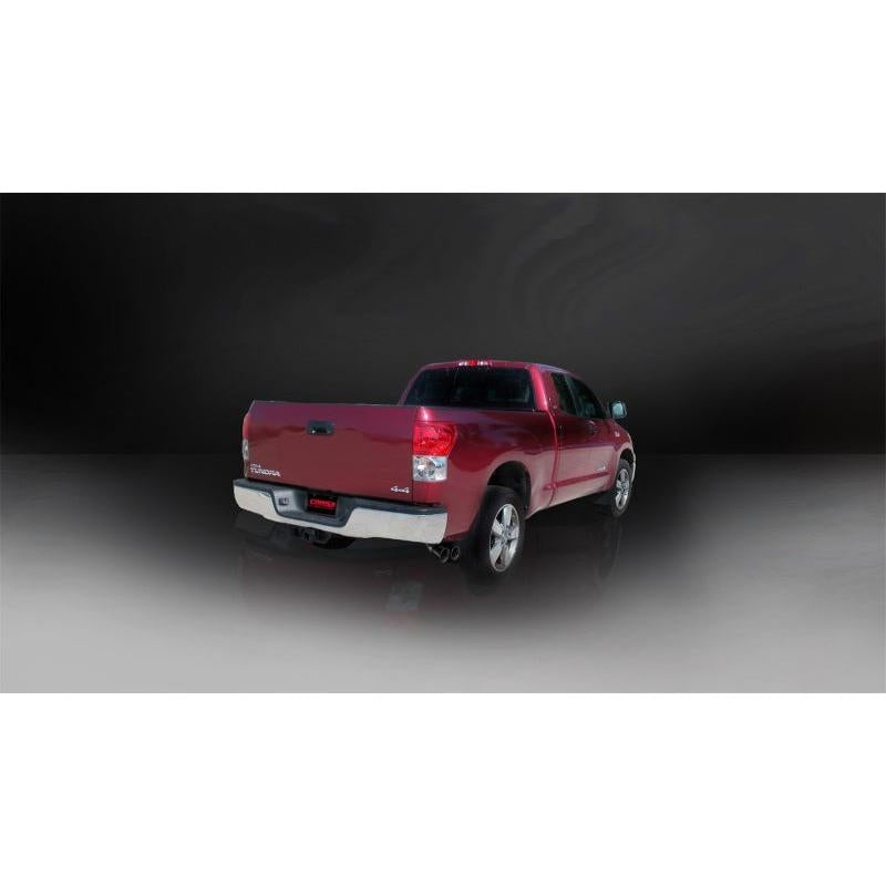 Corsa 07-08 Toyota Tundra Double Cab/Crew Max 5.7L V8 Sport C/B Single Side Exit Dual BlackTips Exh-SR1 Performance