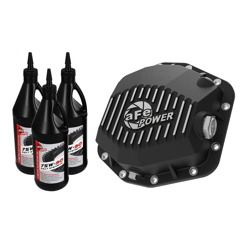 aFe Power Cover Diff Rear Machined w/ Gear Oil 2019 Ford Ranger (Dana M220)-SR1 Performance