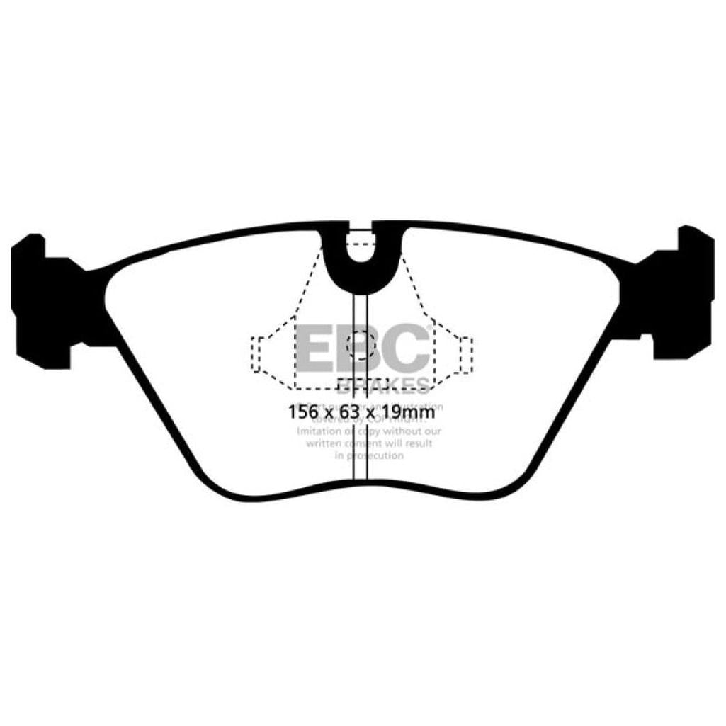 EBC Bluestuff NDX Full Race Front Brake Pads for BMW Z3 1995-2002 and More - Part Number DP5689NDX