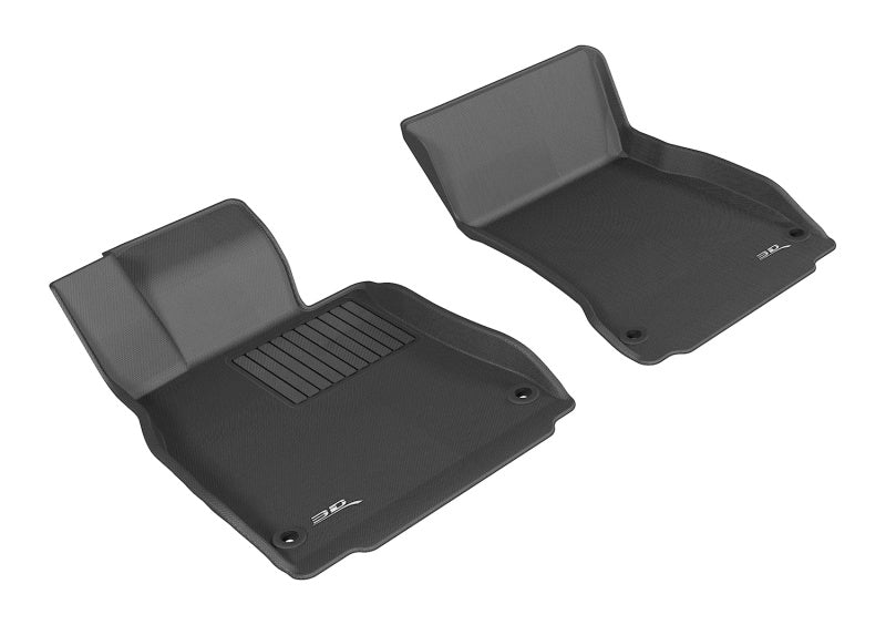 3D MAXpider 2014-2019 Mercedes-Benz S-Class W222 Kagu 1st Row Floormat - Black-SR1 Performance