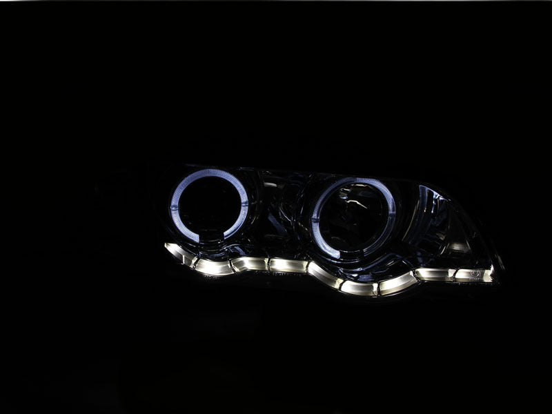 ANZO 2000-2003 BMW X5 Projector Headlights w/ Halo Chrome-SR1 Performance