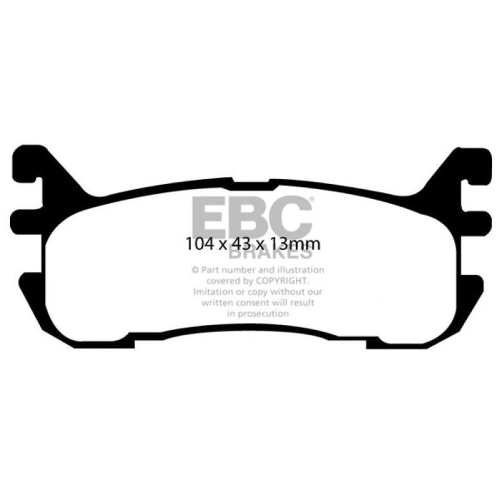 EBC Redstuff Ceramic Low Dust Rear Brake Pads for Mazda Miata and Ford Escort – Part DP31003C