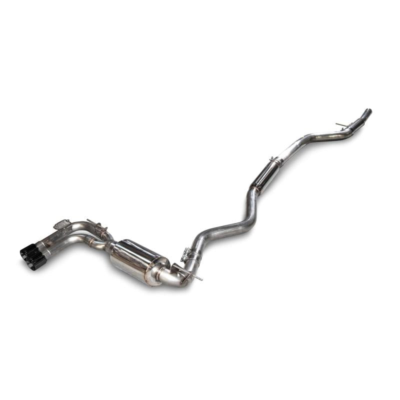 AWE Tuning BMW F3X 28i / 30i Touring Edition Axle-Back Exhaust Single Side - 80mm Black Tips-SR1 Performance