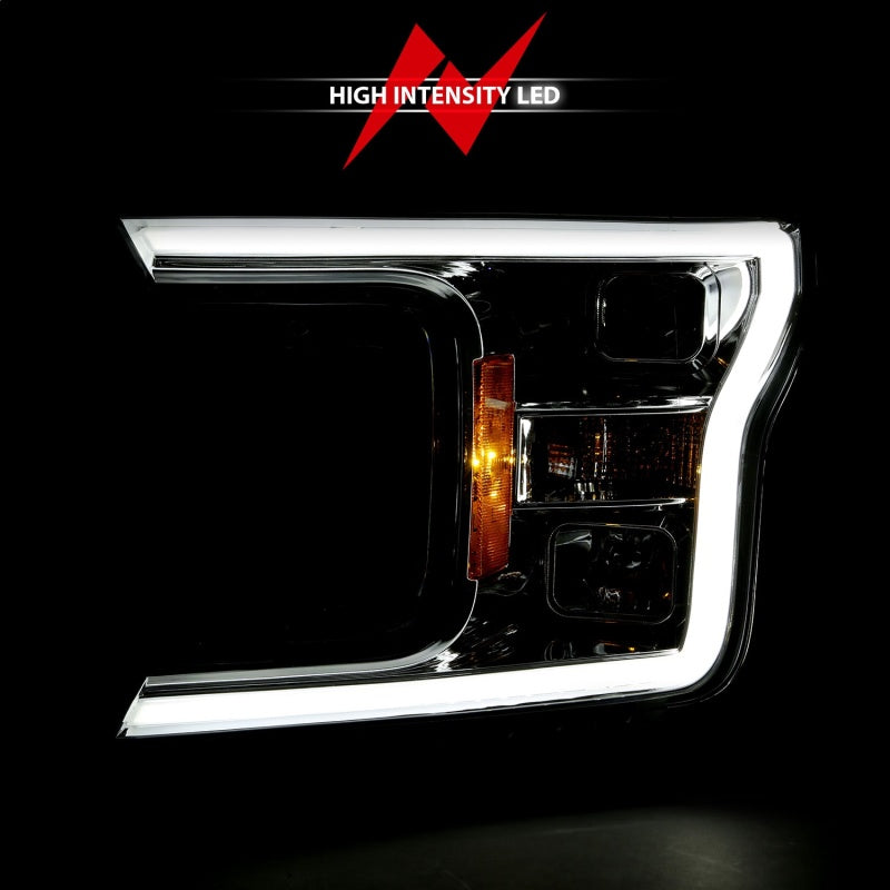 ANZO 2018-2019 Ford F-150 Projector Plank Style H.L. Chrome Amber (Without Switchback)-SR1 Performance