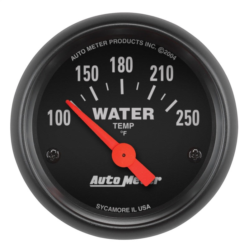 Autometer Z-Series 52mm 100-250 Degrees F. SSE Water Temp Gauge-SR1 Performance