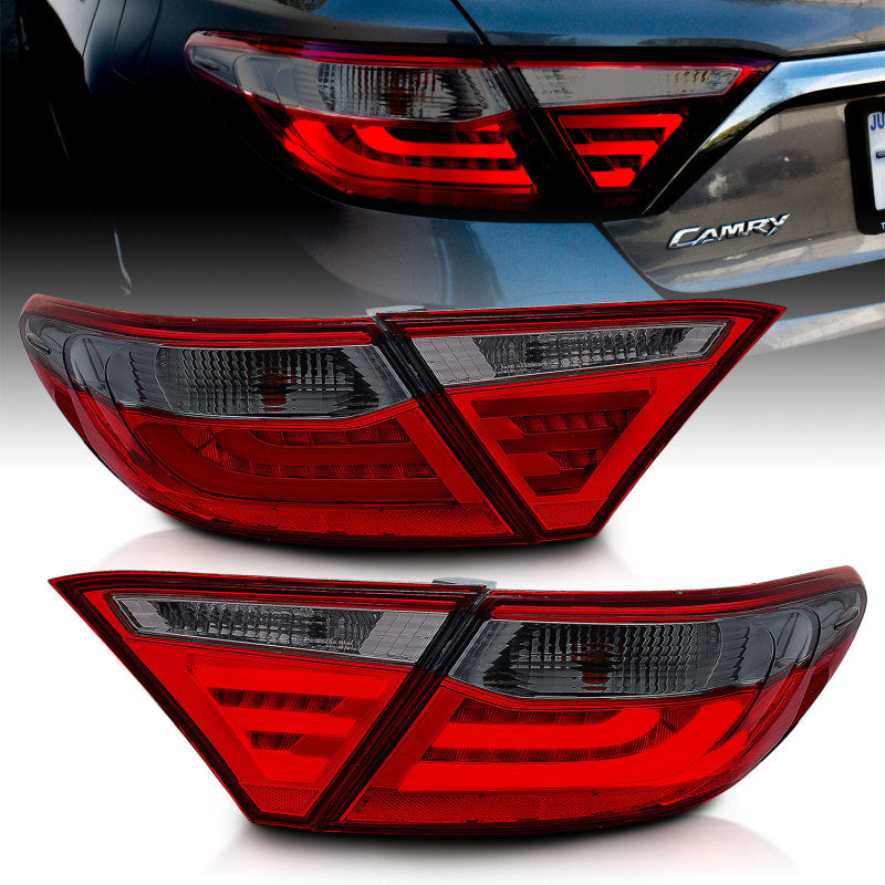 ANZO 2015-2016 Toyota Camry LED Taillights Smoke-SR1 Performance