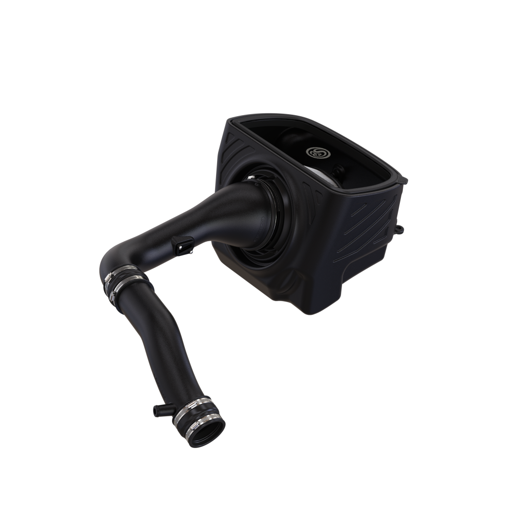 Dry Extendable Cold Air Intake for the 2020-2023 Dodge Ram 1500 3.0L EcoDiesel on a white background