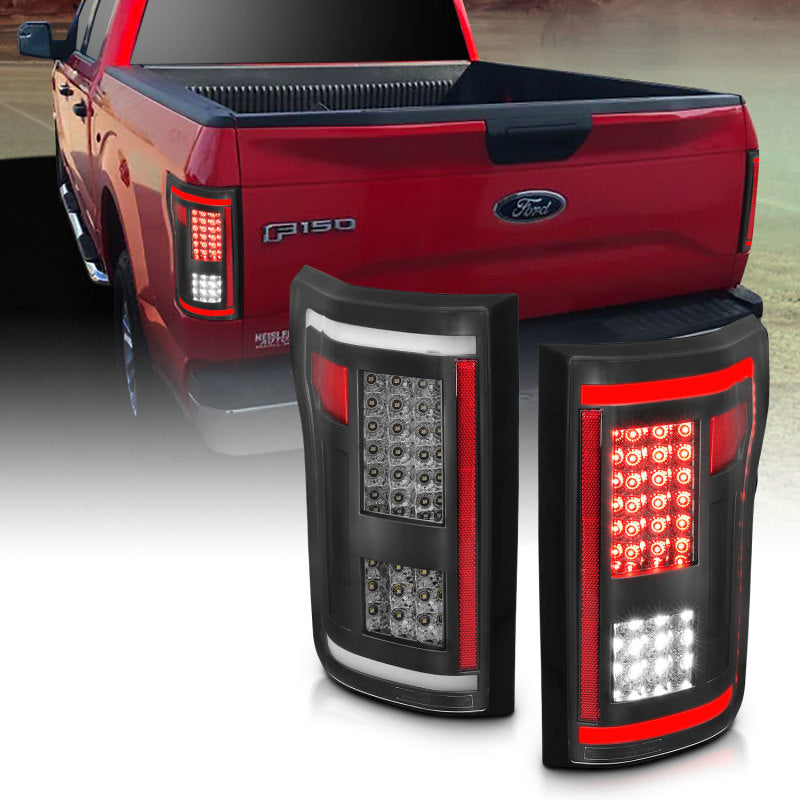 ANZO 2015-2017 Ford F-150 LED Taillights Smoke-SR1 Performance