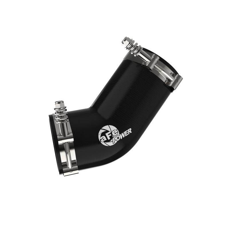 aFe 19-23 RAM Diesel L6-6.7L BladeRunner 3.5 IN Aluminum Hot Charge Pipe - Black-SR1 Performance