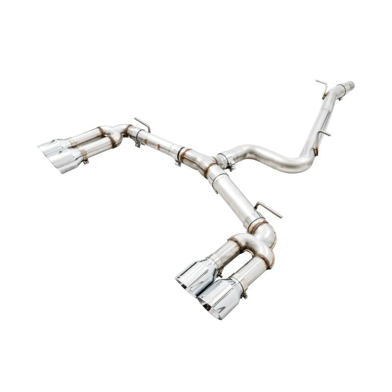 AWE Tuning Audi 8V S3 Track Edition Exhaust w/Chrome Silver Tips 102mm-SR1 Performance