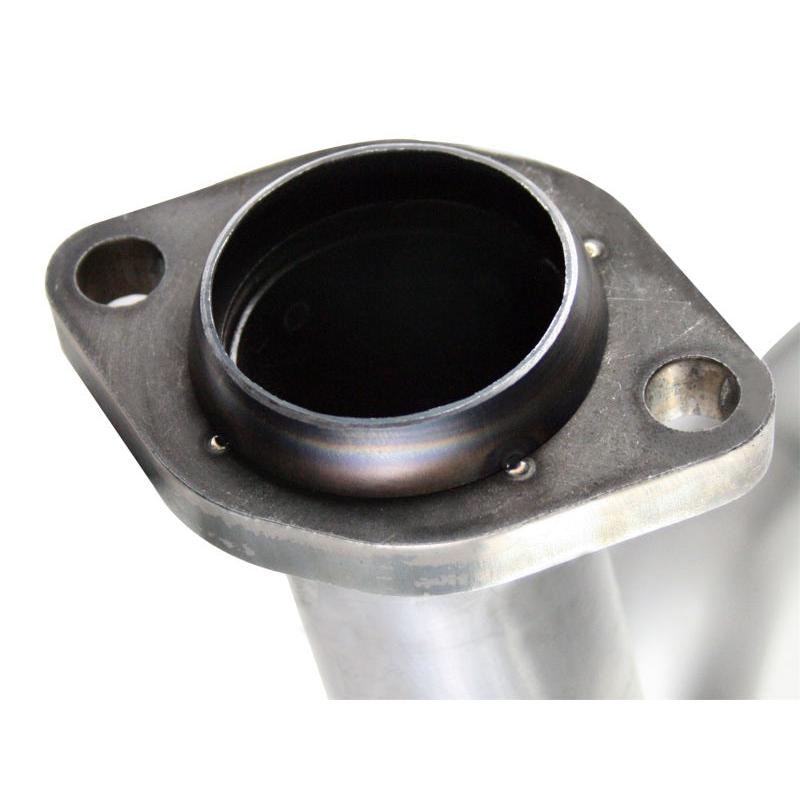 aFe Twisted Steel Delete Down-Pipe and Y-Pipe 2 to 2-1/2in Alum Steel Exhaust 12-16 Jeep Wrangler-SR1 Performance